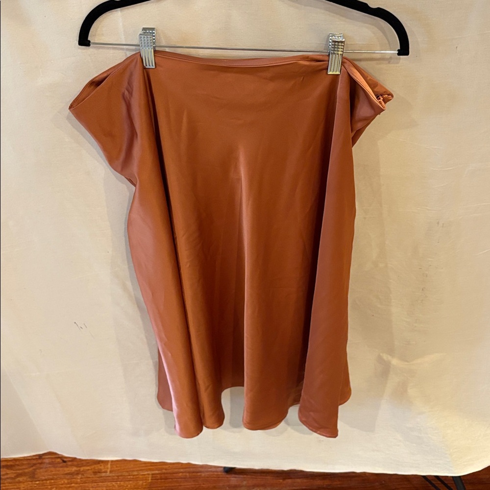 Monteau Rust Orange Dress 1X